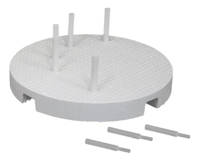 Bandeja Refratária + 10 Pinos De Zircon Redonda