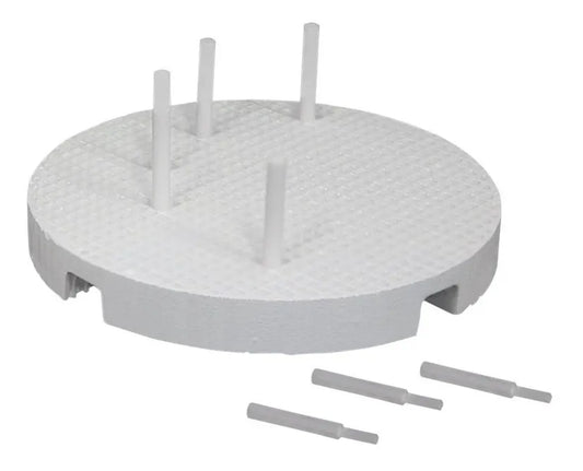 Bandeja Refratária + 10 Pinos De Zircon Redonda