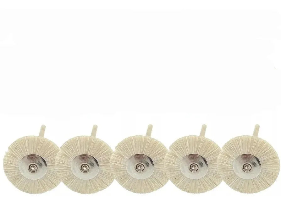 Kit 5 Escovas De Polimento Pm 22mm Pelo De Cabra