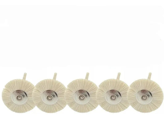 Kit 5 Escovas De Polimento Pm 22mm Pelo De Cabra
