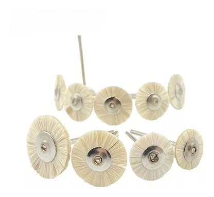 Kit 5 Escovas De Polimento Pm 22mm Pelo De Cabra