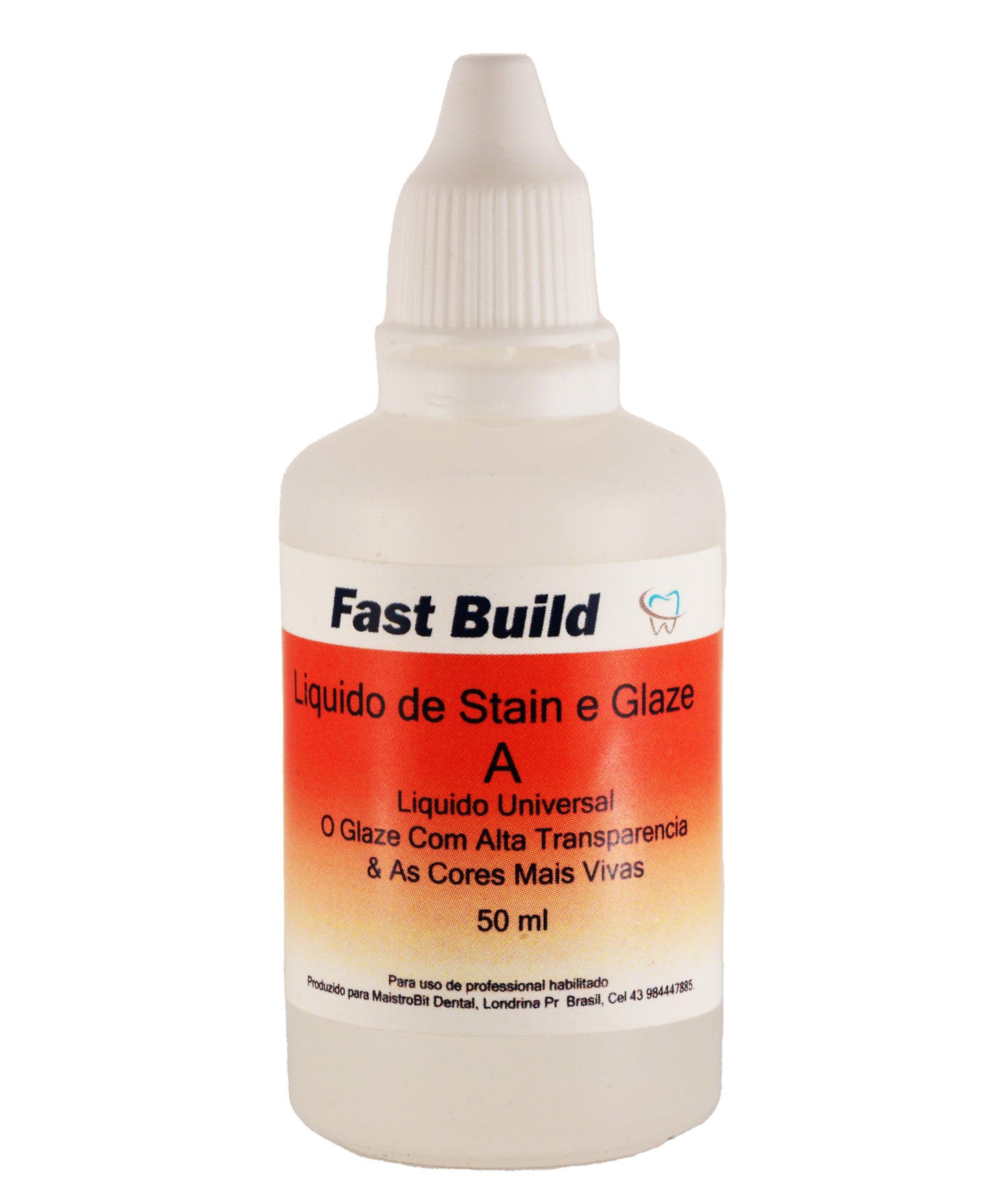 Fast Build, Liquido Do Stain E Glaze ( A ) 50ml Alta Transparente